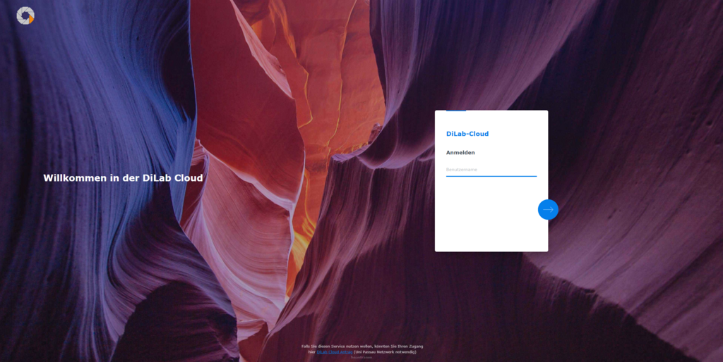 Startseite der DiLab-Cloud 