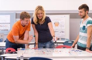 Lehr-Lern-Setting im Didaktischen Labor der Universität Passau (Foto: Universität Passau)