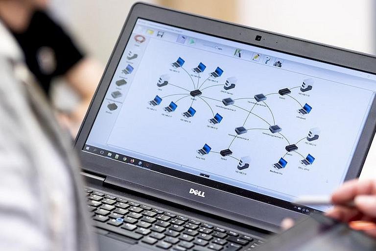 Diagramm auf einem Laptop